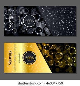 Gift voucher. Vector, illustration.