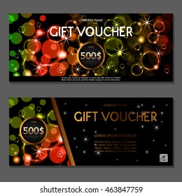Gift voucher. Vector, illustration.