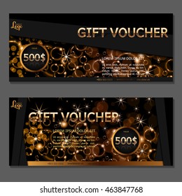 Gift voucher. Vector, illustration.