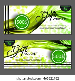 Gift voucher. Vector, illustration.