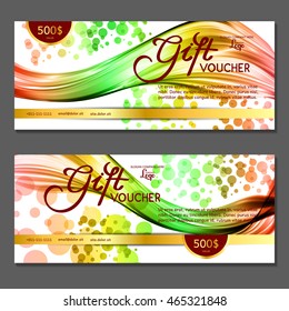 Gift voucher. Vector, illustration.