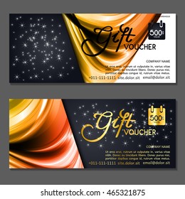 Gift voucher. Vector, illustration.