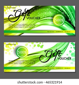 Gift voucher. Vector, illustration.