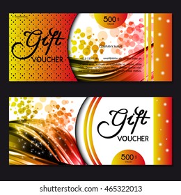 Gift voucher. Vector, illustration.