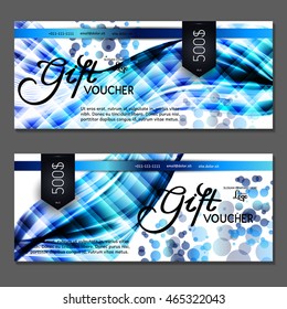 Gift voucher. Vector, illustration.