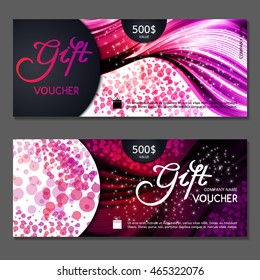 Gift voucher. Vector, illustration.