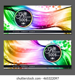 Gift voucher. Vector, illustration.