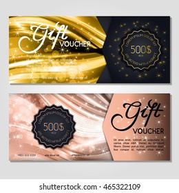 Gift voucher. Vector, illustration.