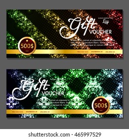 Gift voucher. Vector, illustration.