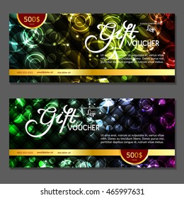 Gift voucher. Vector, illustration.