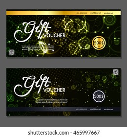 Gift voucher. Vector, illustration.