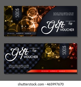 Gift voucher. Vector, illustration.