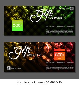 Gift voucher. Vector, illustration.