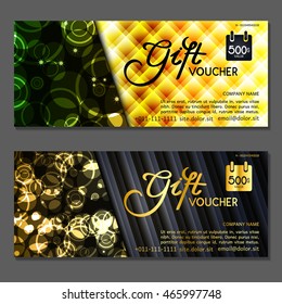 Gift voucher. Vector, illustration.