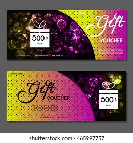 Gift voucher. Vector, illustration.