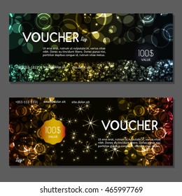 Gift voucher. Vector, illustration.