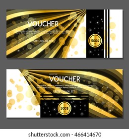 Gift voucher. Vector, illustration.
