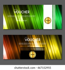 Gift voucher. Vector, illustration.