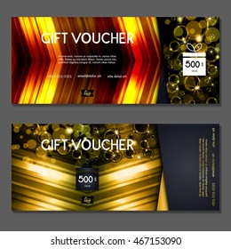 Gift voucher. Vector, illustration.