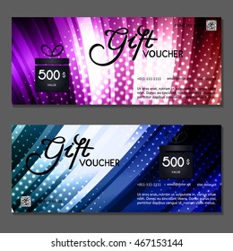 Gift voucher. Vector, illustration.