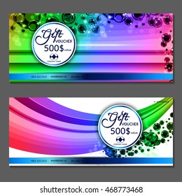 Gift voucher. Vector, illustration.
