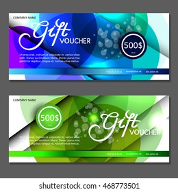 Gift voucher. Vector, illustration.