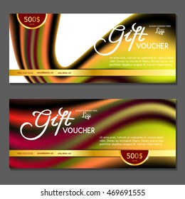 Gift voucher. Vector, illustration.