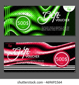 Gift voucher. Vector, illustration.
