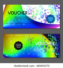 Gift voucher. Vector, illustration.