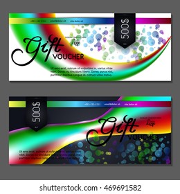 Gift voucher. Vector, illustration.