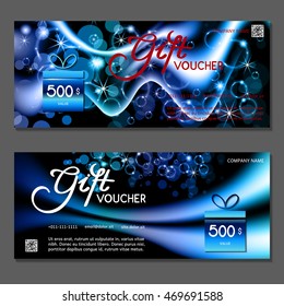 Gift voucher. Vector, illustration.