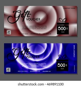 Gift voucher. Vector, illustration.