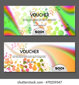 Gift voucher. Vector, illustration.
