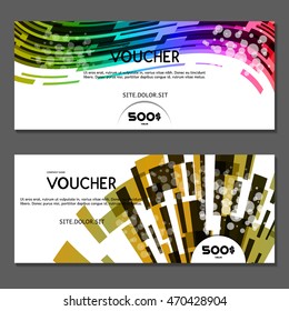 Gift voucher. Vector, illustration.