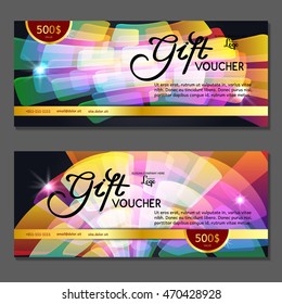 Gift voucher. Vector, illustration.
