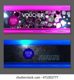 Gift voucher. Vector, illustration.