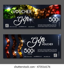 Gift voucher. Vector, illustration.