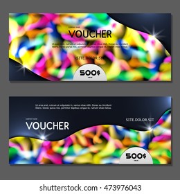 Gift voucher. Vector, illustration.