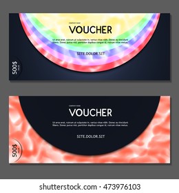 Gift voucher. Vector, illustration.