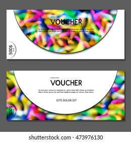 Gift voucher. Vector, illustration.