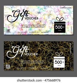 Gift voucher. Vector, illustration.