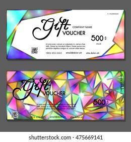 Gift voucher. Vector, illustration.