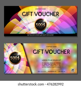Gift voucher. Vector, illustration.