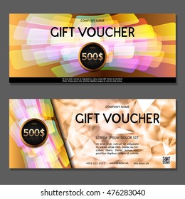 Gift voucher. Vector, illustration.