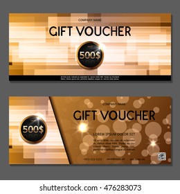Gift voucher. Vector, illustration.
