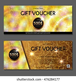 Gift voucher. Vector, illustration.