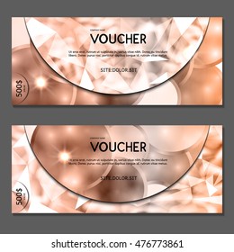 Gift voucher. Vector, illustration.