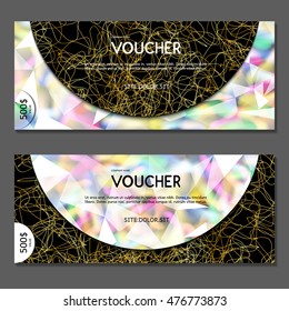 Gift voucher. Vector, illustration.