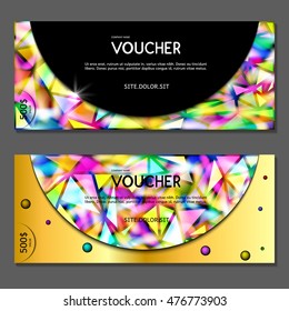 Gift voucher. Vector, illustration.