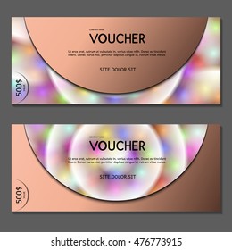 Gift voucher. Vector, illustration.